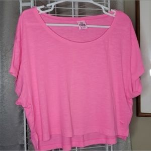 PINK by Victoria's Secret Hot Pink Crop Top Woman's X Small NWOT!
